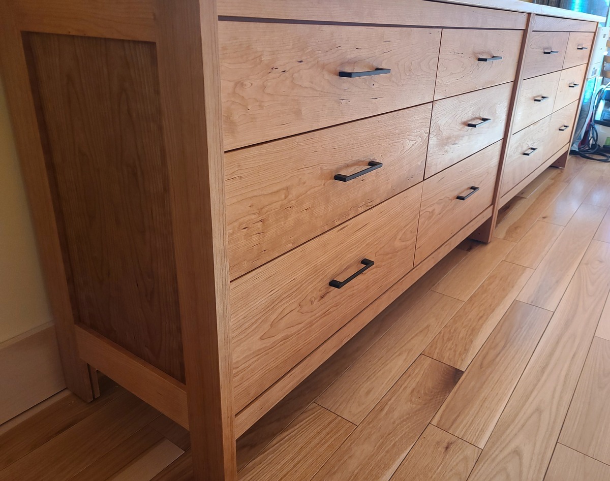 unaccustomed base cabinets in cherry. unaccustomed base cabinets in cherry.